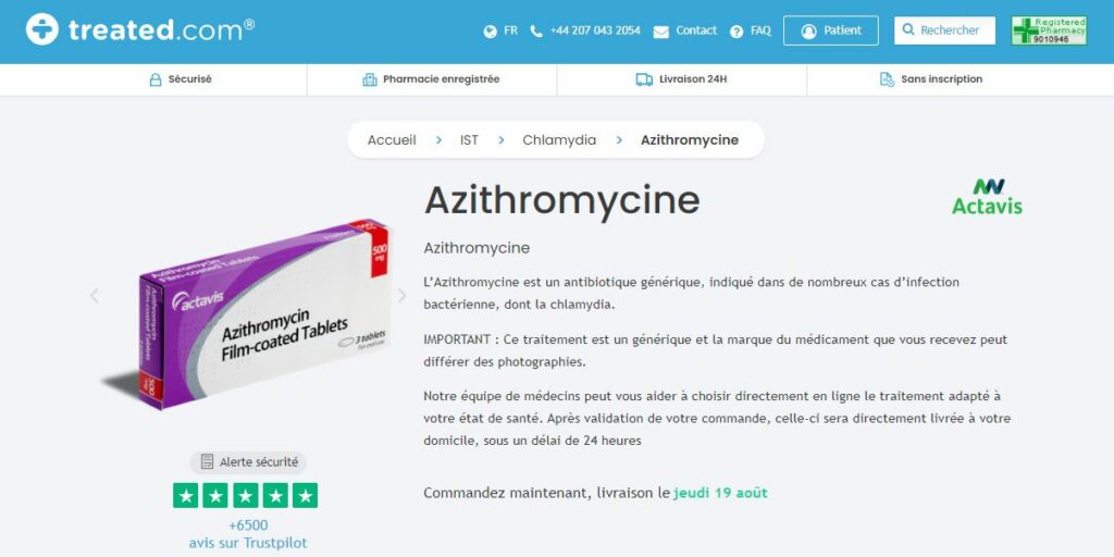 Treated - Acheter Azithromycine